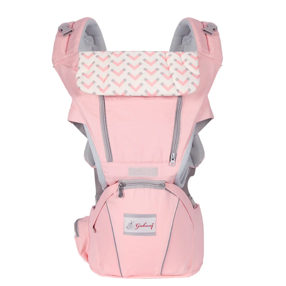 Gabesy Ergonomic Baby Carrier Infant Kid Baby Hipseat Sling Front Facing Kangaroo Baby Wrap Carrier for Baby Travel 0-36 Months - Цвет: Color 8