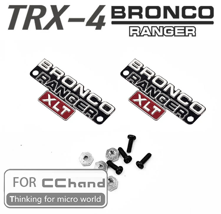 Металлический боковой логотип для CCHAND Traxxas TRX 4 TRX4 Ford Bronco|Детали и аксессуары| |