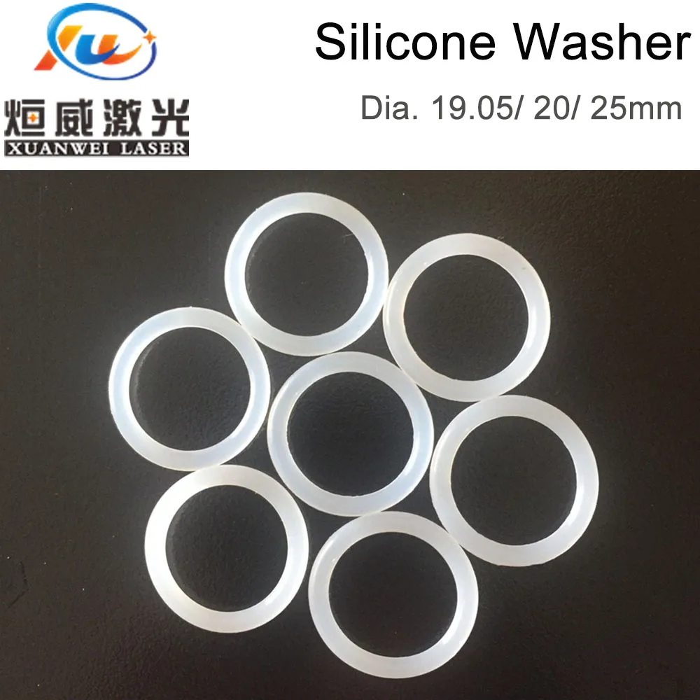 

Silicone Washer 19.05 20 25mm for CO2 Laser Focusing Lens Mirrors