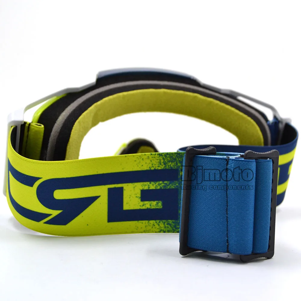 Tanie BJMOTO Motocross gogle okulary dla kask wyścigi Gafas motor terenowy ATV MX gogle jasne przyciemniane soczewki Off Road regulowany