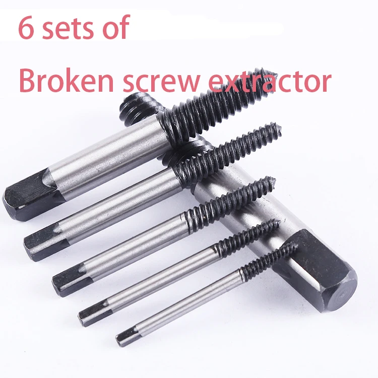 

New high-quality, value-for-money break wire remover set broken screw extractor 5 sets of 6 sets of tool kits