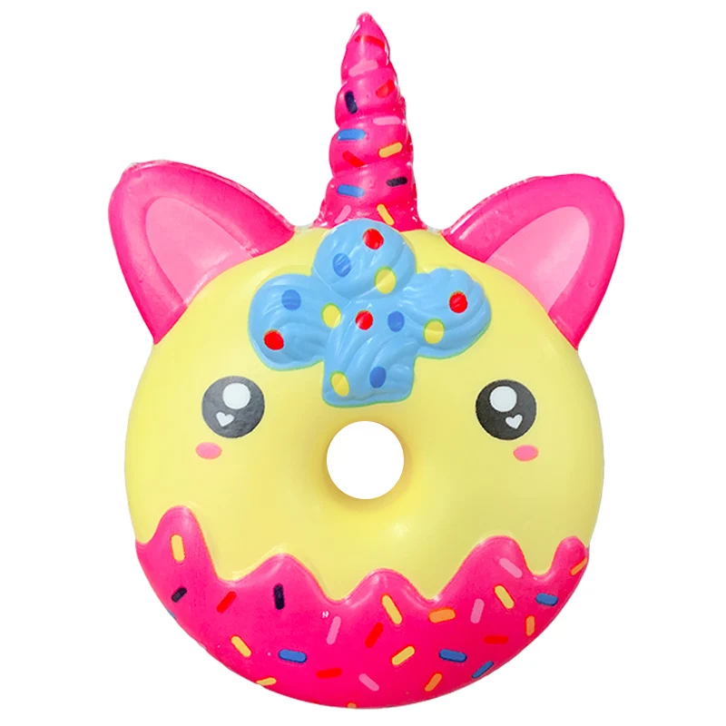 

Kawaii Chocolate Unicorn Donut Squishy Slow Rising Creative Scented Soft Squeeze Toys Stress Relief Fun for Kid Xmas Gift Toy