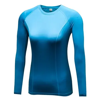 

Gymnastic Yoga Cycling Sports Top Fast Dry Women Compression Base Layer Tight Tee Shirt Running T-Shirts