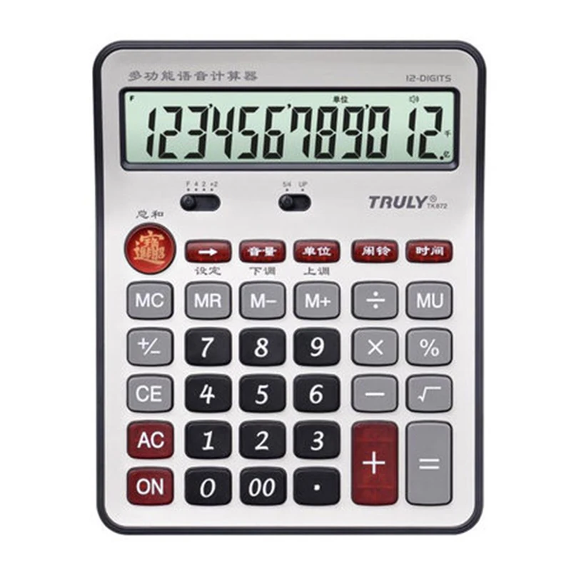 One Piece Truly 872 12 Office Calculator 12 Digits Large Screen Dual Power Coin Battery Calculator Truly Calculator Office Calculatorcalculator 12 Digits Aliexpress