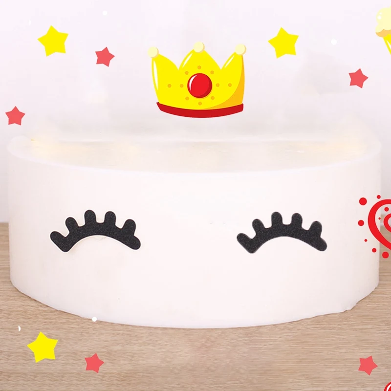 

Eyelashes Unicorn Party Cake Decoration Unicorn Horns Cake Topper Kids Birthday Decorative Happy Birthday Flag Set