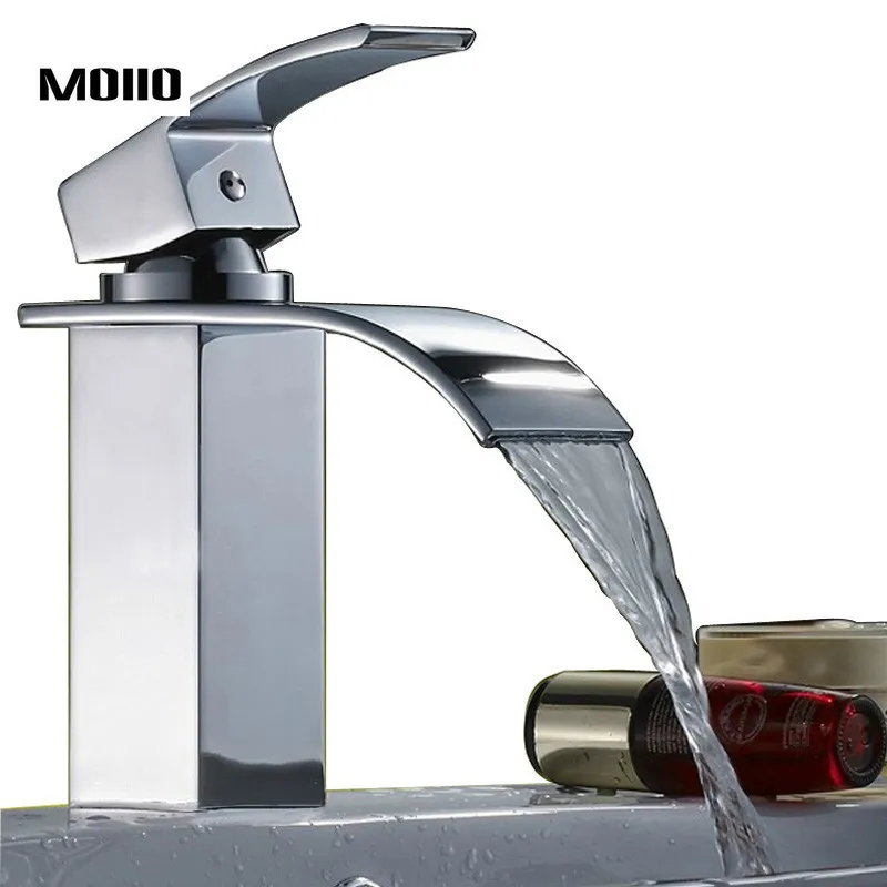 الشلال بالوعة الحمام صنبور النحاس حوض الحنفيات واحدة مقبض الغرور أحواض من الزجاج خلاط الساخن المياه الباردة الحنفية سطح جبل الصنابير