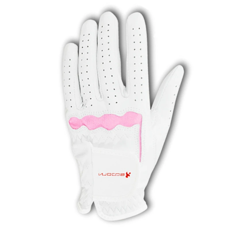 2019 Golf Gloves Womens Ladies Golf Gloves Breathable Non-slip Sport Grip Gloves for Left Right Hand Absorb Sweat Guantes