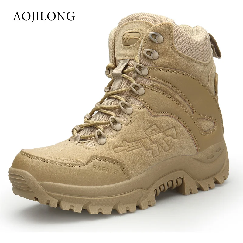 

Outdoor Sports Tactical Camping Shoes Men Desert Military Tactical Boots Army Hiking Boot Fashion Waterproof Work Combat Boots