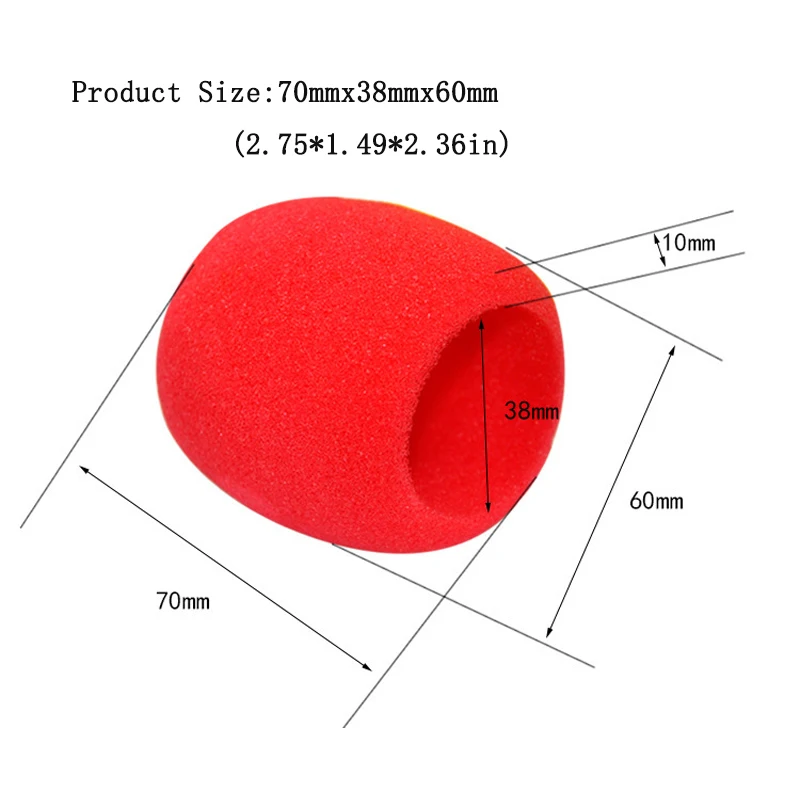 7x3,8x6 см Универсальный ручной микрофон для сцены микрофон защита от ветрового стекла губка пенное покрытие щит Accessories-10psc