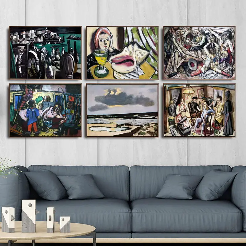 Home Decoration Print Canvas Art Wall Pictures for Living Room Poster Printings Paintings German Max Beckmann | Дом и сад