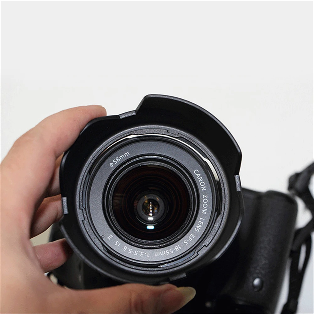 18-55 бленда EW60C II байонетная линза выделенное украшение в виде Лотуса для камеры Canon кожух объектива