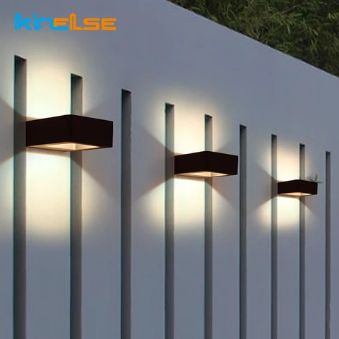 Conduzida da Parede Impermeável ao ar Lâmpadas do Corredor Sala de Estar Home da Parede Iluminação da Porta do Pátio Luz da Varanda Livre Jardim Lâmpada Moderna Interior Luz