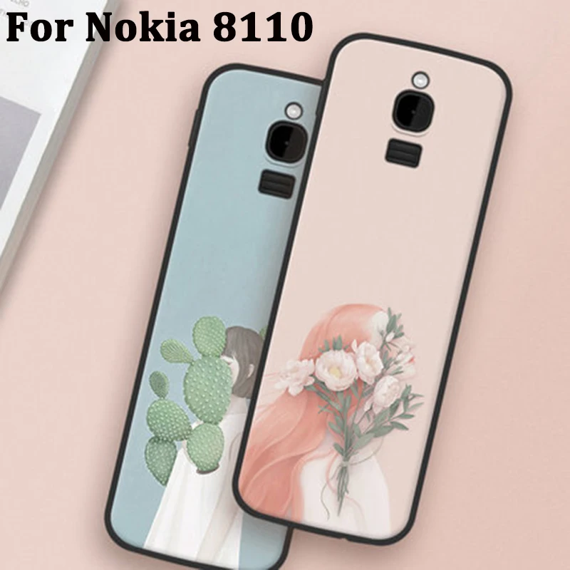 

For Nokia 8110 case Soft cases For Nokia8110 cover case Literary phone cover For Nokia TA-1059 shell For Nokia TA1059 coque