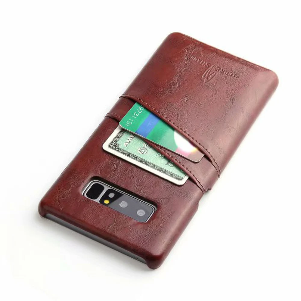 

Luxury Case For Samsung Galaxy Note 8 PU leather oil wax back Case Cover For Samsung Note 8 Ultra Thin Card Holder Cover
