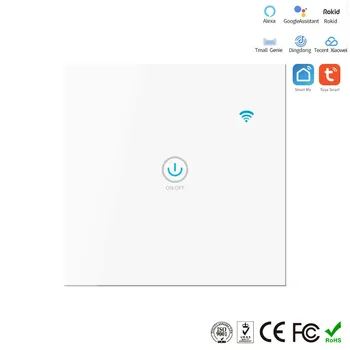 

Tuya Graffiti Smart Home European Standard 1 Control WiFi Switch Panel