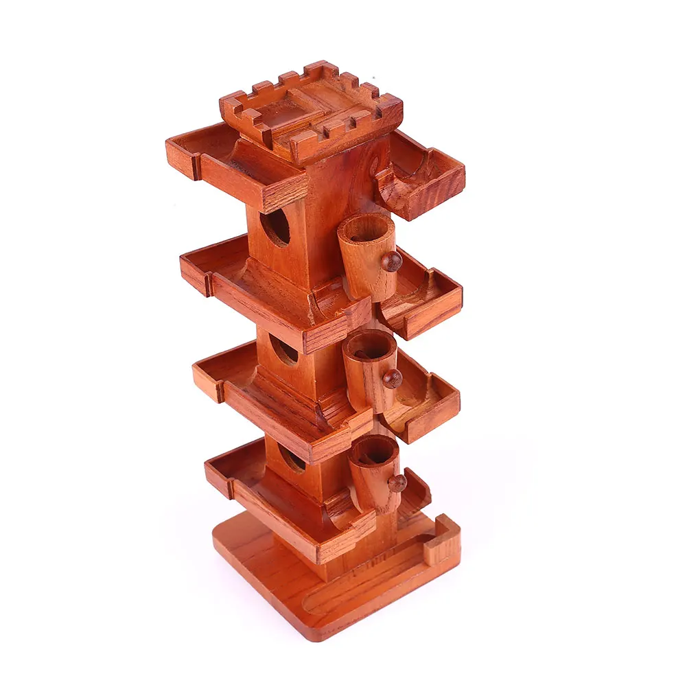 

Wooden Orbit Roll Ball Tower Model Puzzle Baby Toys Intellectual Development