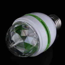 1-8X лампада светодиодный светильник E27 6 Вт 9 Вт 85-265 в цветная Автоматически вращающаяся RGB лампа кристалл сценический светильник магические шары DJ вечерние Эффект диско