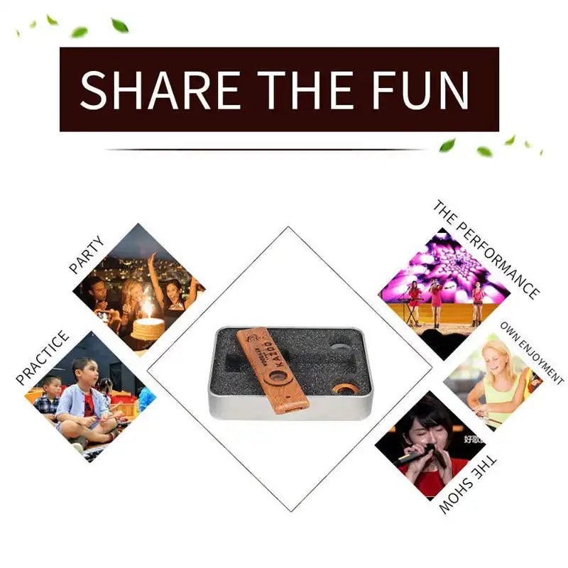Топ!-деревянные Kazoos, изысканный инструмент легко и веселиться для детей и людей Hum Song