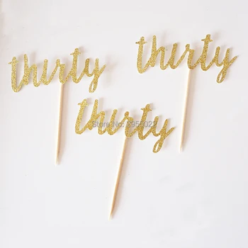 

Thirty Cake Topper,30th Birthday Cake Topper ,Milestone Birthday Topper,Dirty 30 Cake Topper,