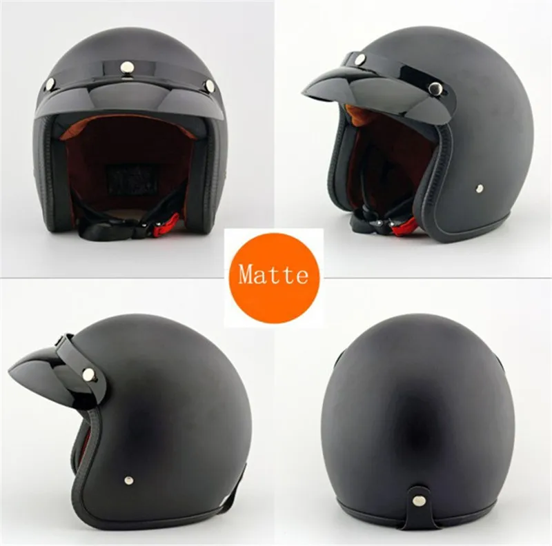 Модный винтажный мотоциклетный шлем для мужчин, 3/4, с открытым лицом, Ретро стиль, половина, для женщин, для скутера, велосипеда, шлем Casco Moto Capacete Motoqueiro