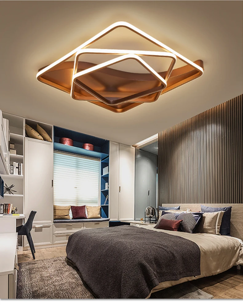 Потолочный светильник для спальни, гостиной, современный потолочный светильник, современный светодиодный акриловый потолочный светильник для спальни