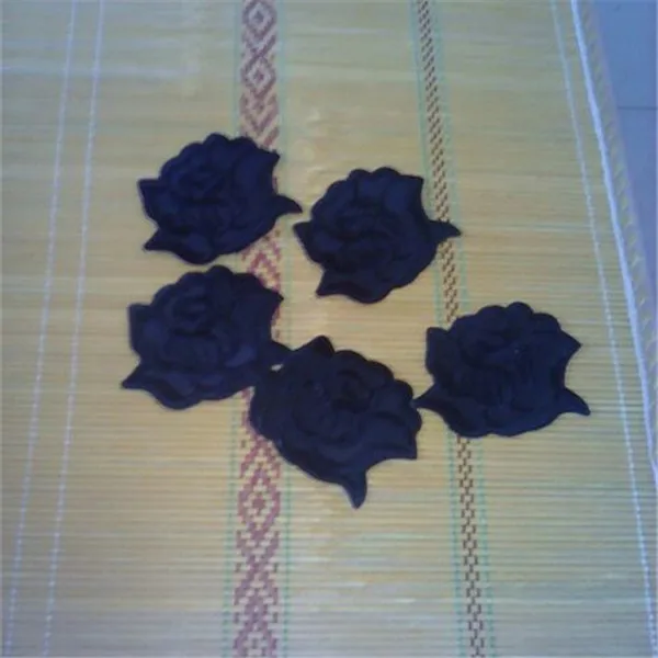Lace Flowers Black White and Pink 3 sizes Iron on Cloth Patches - Buyers Show 4