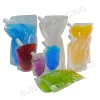 20 pcs Full Transparent Plastic Spout Pouch Juice Pouch,Wine Flask Pouch BPA Free Food Materials Storage Bags  30 ml-500 ml 3