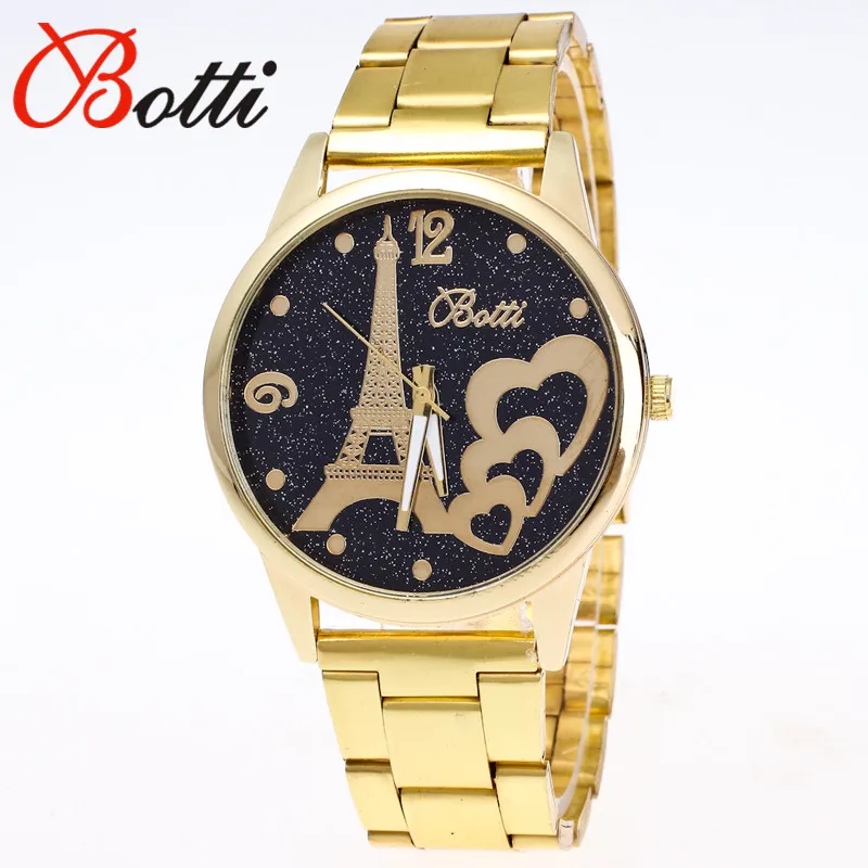 

New Fashion Ybotti Tower Casual Quartz Watch High Quality Women Stainless Steel Dress Watches Relogio Feminino Ladies Clock Hot