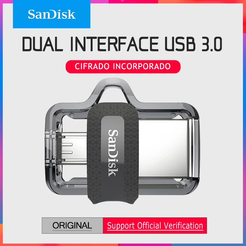 Sandisk SDDD3 usb флэш-память 3,0 флеш-накопитель 128 Гб Высокая скорость 32gb USB флэш-накопитель 150 м/с 16gb двойной OTG 64 Гб usb