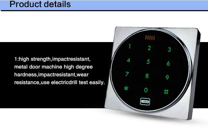 RFID контроля доступа с металлической touch водонепроницаемый клавиатуры Электронный замок двери keyless замок шкафа для дверь блокировки системы