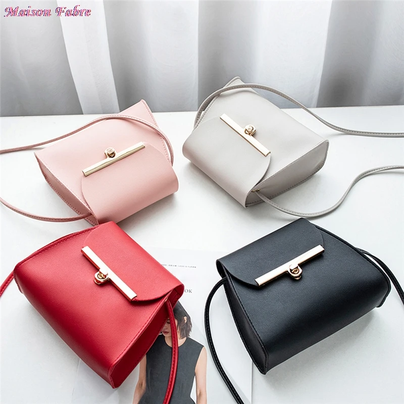 

Fashion Women Pure Color Leather Handbag Shoulder Bag Tote Messenger Bag For Women 40Z