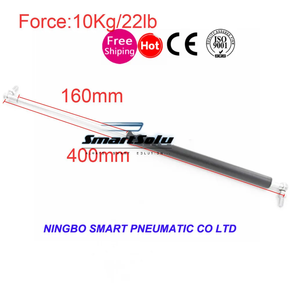 

Best Quality 10KG/22lb Force 160mm Gas Spring 400mm Central Distance 2pcs on Sale