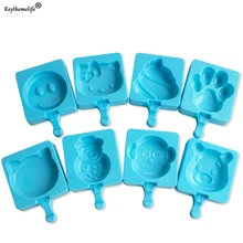 Мультфильм DIY силиконовые формы для мороженого формы для Фруктового мороженого держатель для мороженого кухонные инструменты 1B