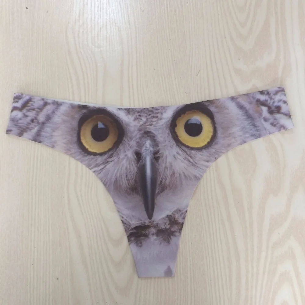 FORUDESIGNS-Sexy-Women-G-string-Seamless-Panties-3D-Cute-Animal-Cat-Print-Underwear-for-Ladies-Tanga
