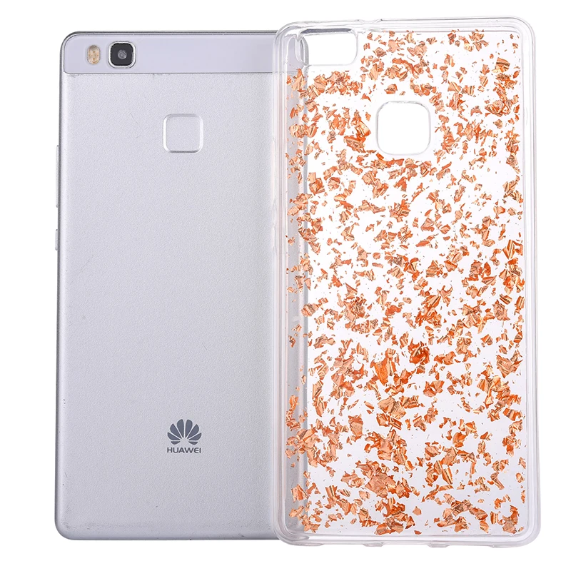 Glitter shining flakes silicone case huawei P9 Lite,P10 Lite (9)