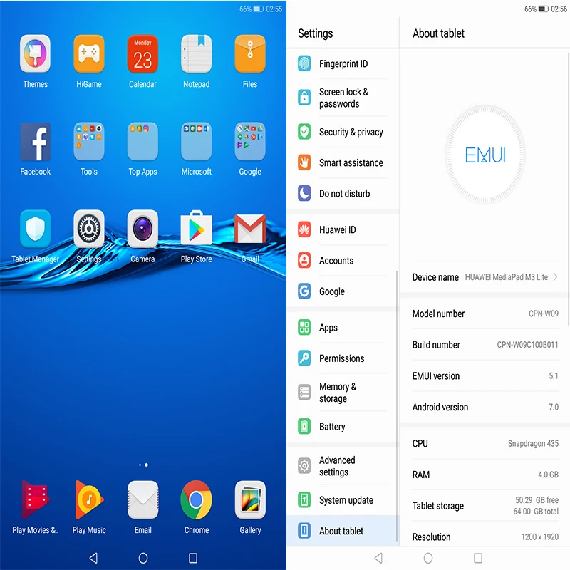 Huawei MediaPad M3 Lite 8 дюймовый планшет с восьмиядерным процессором MSM8940 ОЗУ 4 Гб ПЗУ 64 ГБ