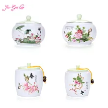 JIA-GUI LUO глазури Керамика чай кунг-фу чай Pu'er Tieguanyin запечатанные банки сухофрукты коллекция Портативный путешествия чай коробка D049