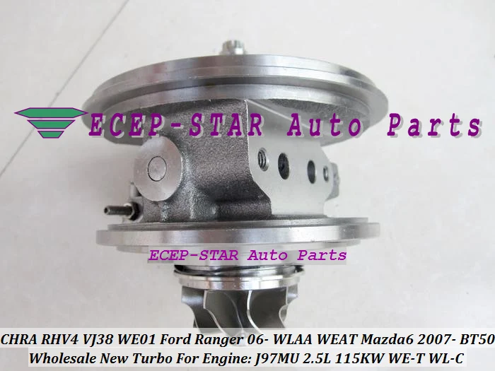 RHV4 VJ38 VHD20011 VCD20011 WE01 WE01F Turbocharger Turbo Cartridge CHRA For FORD Ranger 2006- 3.0L 115KW WLAA WEAT MAZDA 6 2007- BT50 BT-50 WE-T WL-C J97MU (4)