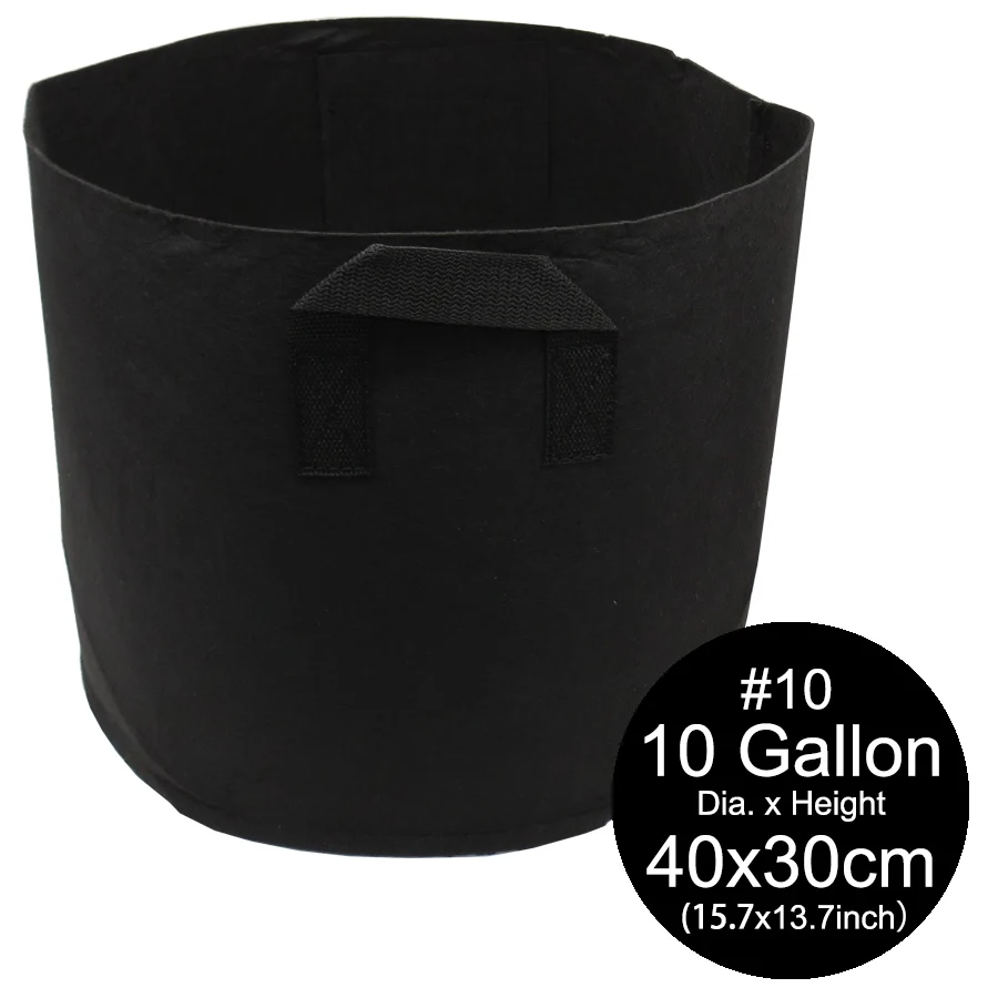 MUCIAKIE 1-10 Gallon Fabric Grow Bags Breathable Pots Planter Root Pouch Container Plant Pots with Handles Garden Supplies best flowers for hanging baskets