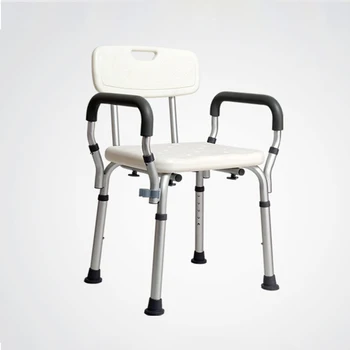 

High quality bathroom chair adjustable plastic shower bench bath stool with handle