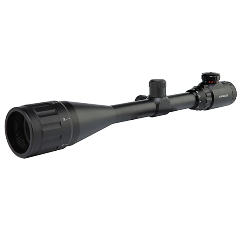 

6-24X50 Riflescope Aim Adjustable Green Red Dot Hunting Light Tactical Scope Reticle Optical Sight Scope with 20mm/11mm Rails