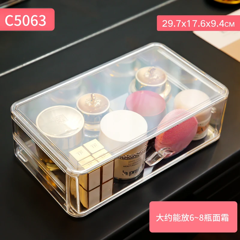 Прозрачные бутылки для духов в форме усов, органайзер для макияжа, коробка для хранения помады, прозрачная пластиковая коробка для хранения помады C5066