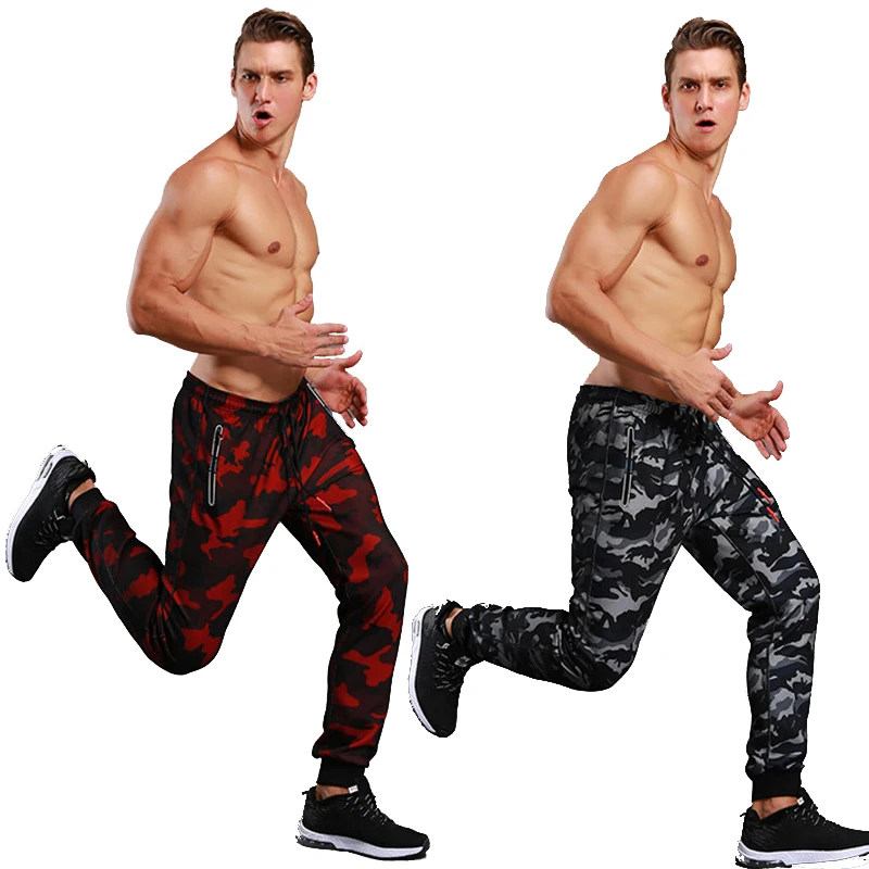 Спортивные штаны камуфляжные мужские джоггеры Спортивная одежда для фитнеса тренировки мужские брюки для бега с карманами на молнии спортивные штаны