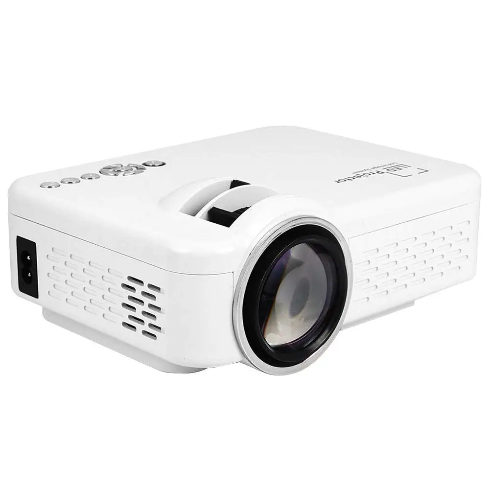 

Multimedia Projector LED Projector White HDMI VGA USB SD Interface Wifi Home Cinema(EU plug)