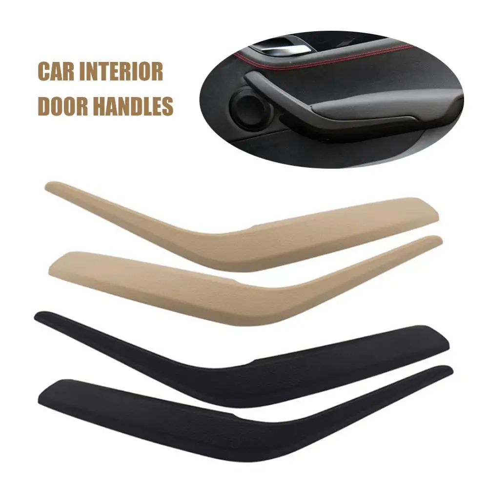 

New Car Front/Rear Left/Right Interior Inner Door Card Handles Pull Carrier Covers Plastic For BMW X1 E84 2010-16 Plating Color