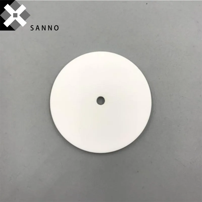 

10PCS Insulated Heat Dissipation Ceramic Wafers Al2O3 95 Alumina Round Plate With Hole Aluminum Oxide Electric Ceramics