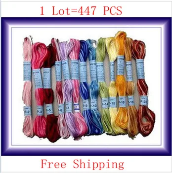 

Worldfamous Total 447 Pieces Cross Stitch Embroidery Thread Free Shipping