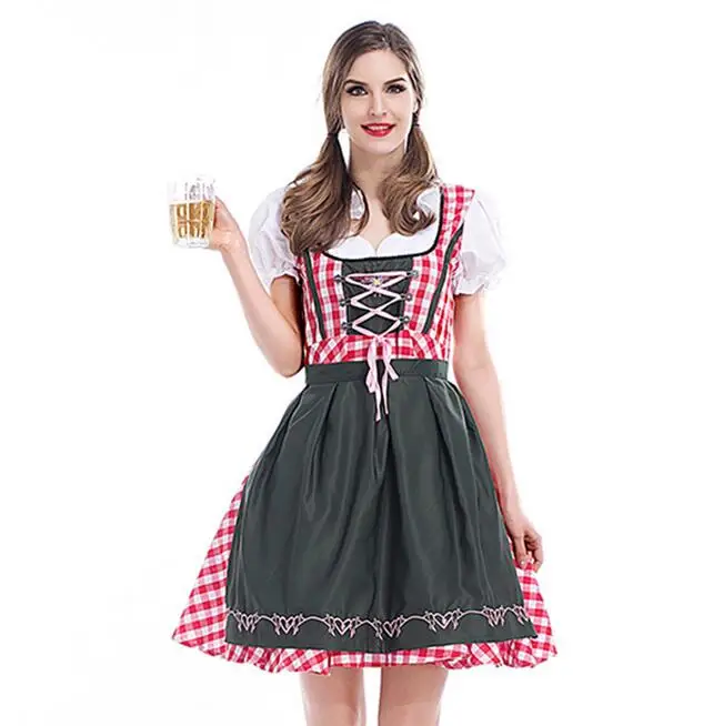 October Beer Girl Oktoberfest Costume Up German Bavarian Beer Maid