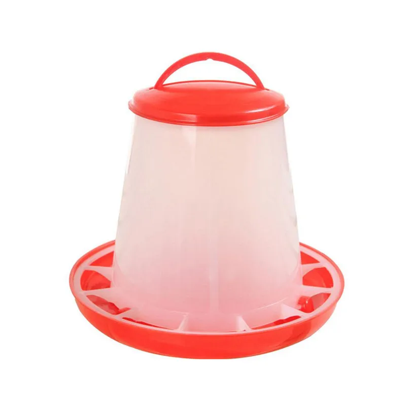 1PC Chicken Feeder Tool 3.0kg Plastic Food Feeder Chicken Chick Hen Poultry Lid Handle Feeding Watering Supplies #3f19 (3)