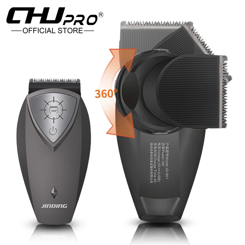 

2019 new hair clipper rechargeable trimmer electric 360 trainable shaver head Cordless USB hair cutting for men Portable haircut
